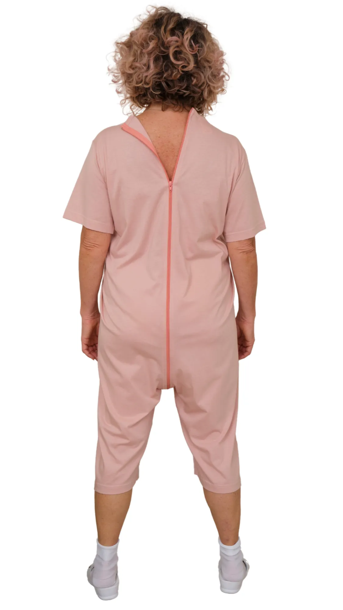 Pigiama Sanitaro Salute con Zip continua maniche corte e pantalone corto - 9078 MC PC