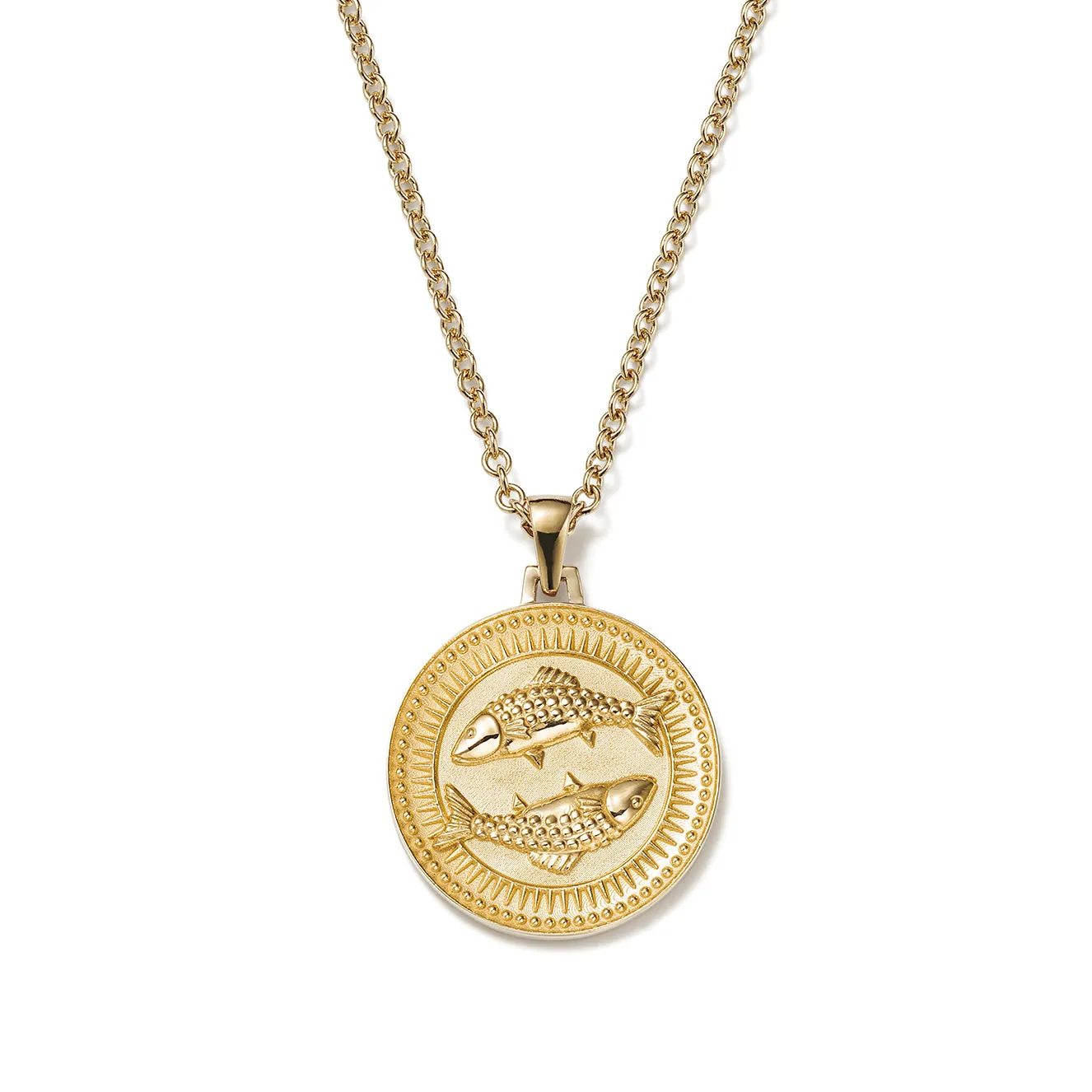 Pisces Zodiac Pendant Necklace