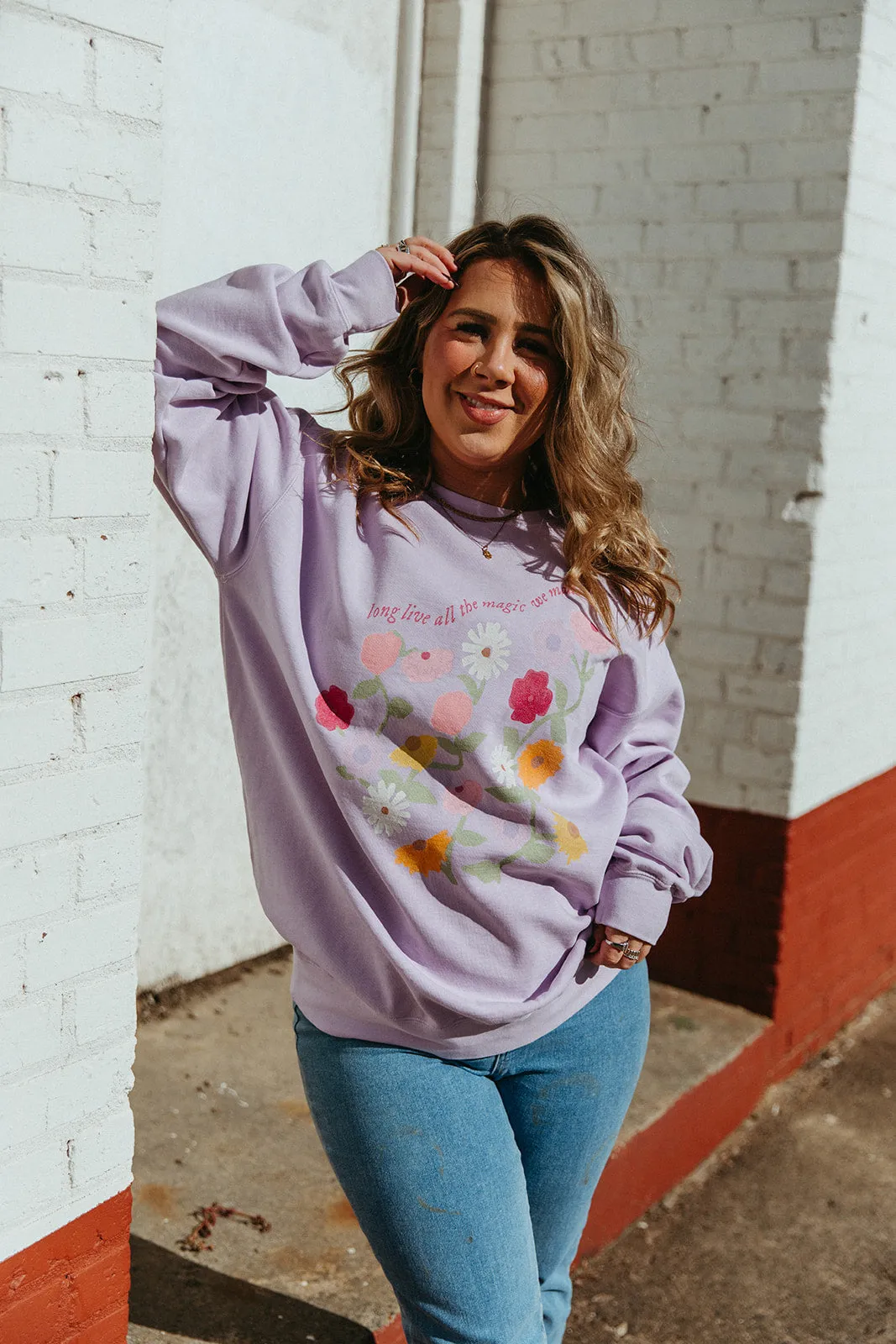 Reagan Baylee: Long Live Flowers Sweatshirt