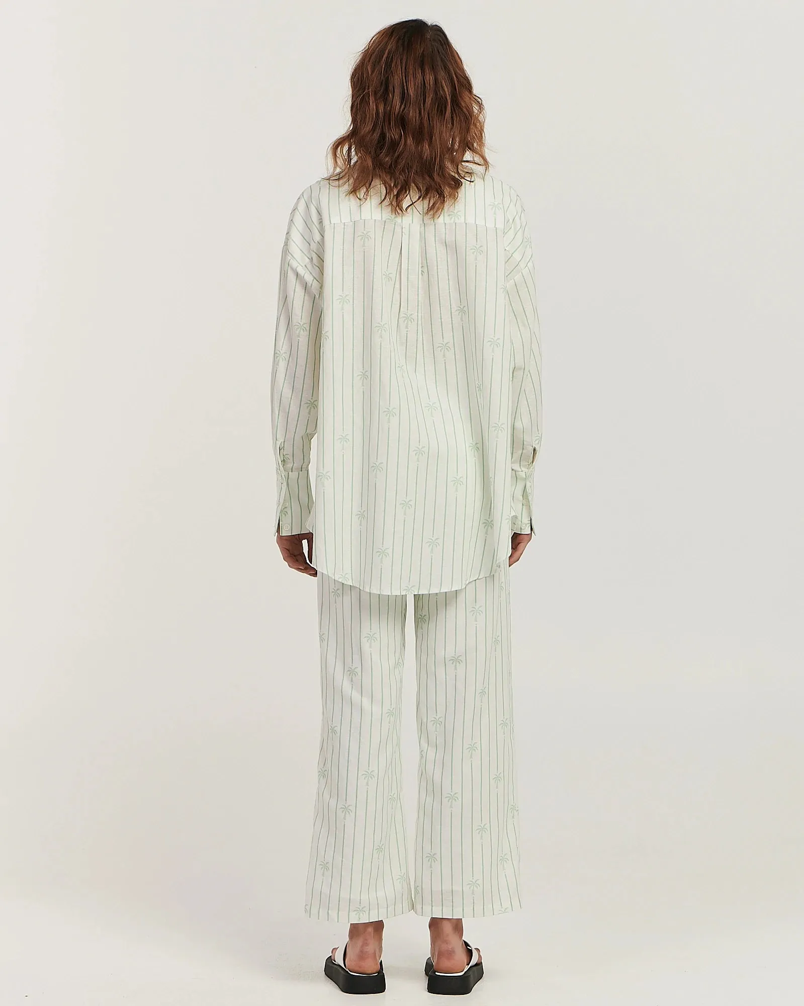 Rita Shirt Palm Stripe