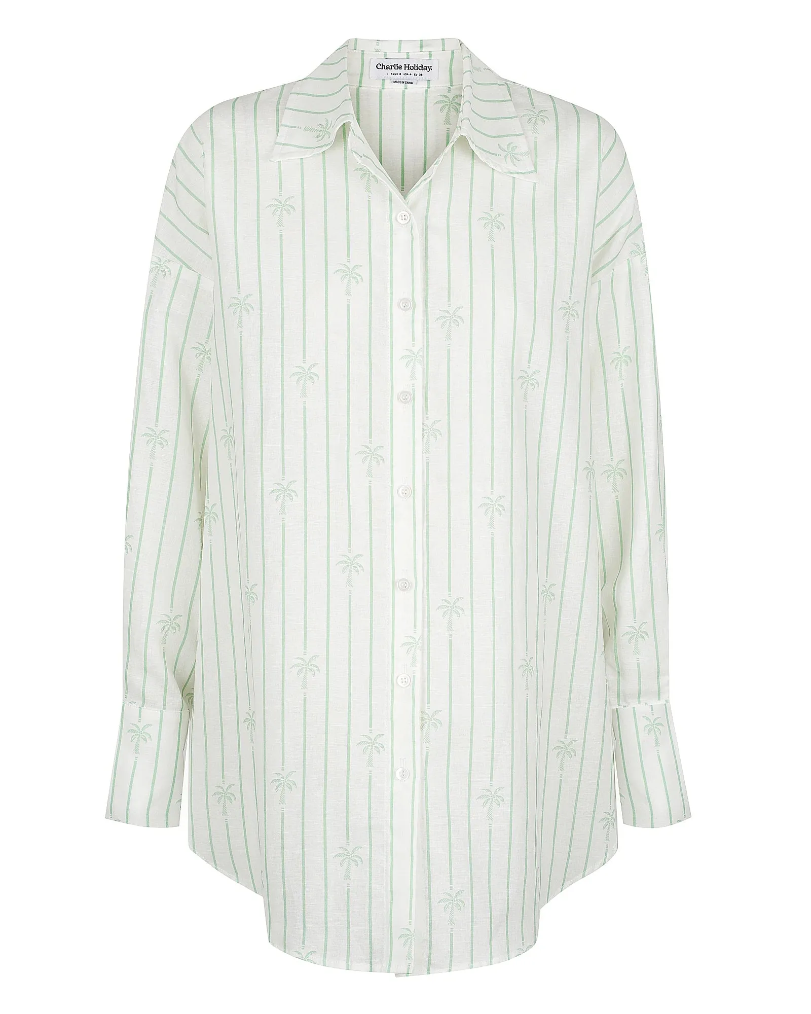 Rita Shirt Palm Stripe