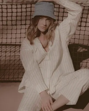 Rita Shirt Palm Stripe