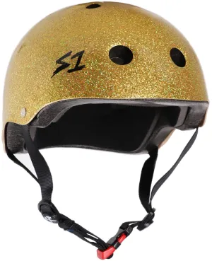 S1 Mini Lifer Helmet - Gold Glitter