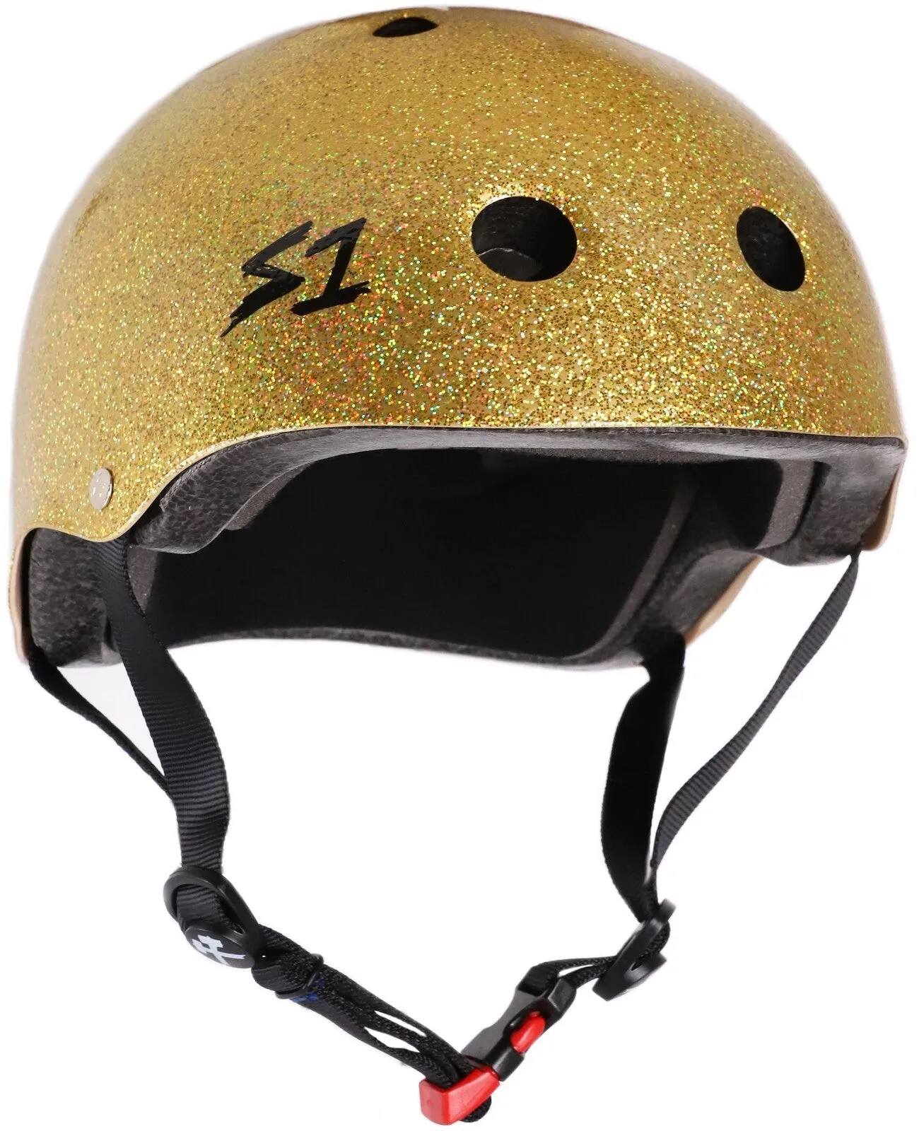S1 Mini Lifer Helmet - Gold Glitter