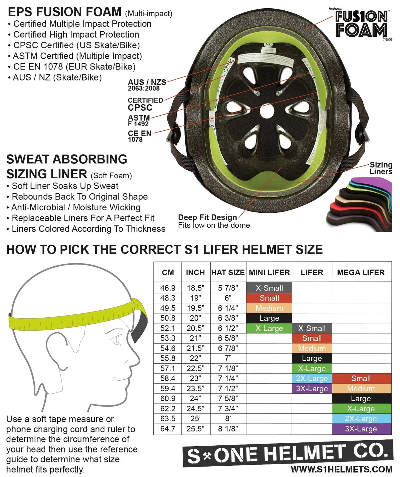 S1 Mini Lifer Helmet - Gold Glitter