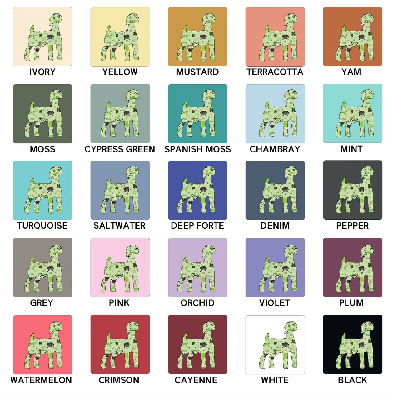 Saint Patrick Goat ComfortWash/ComfortColor T-Shirt (S-4XL) - Multiple Colors!