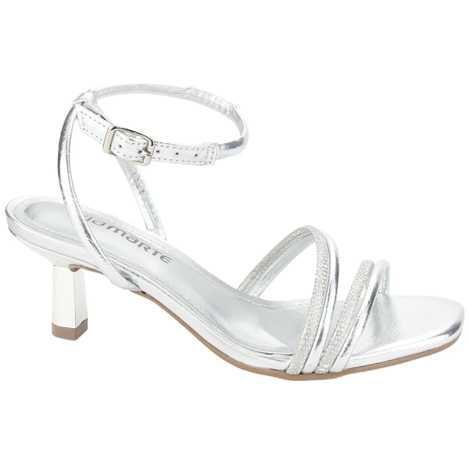 Sandalia Via Marte Mujer 23-18505 Prata Casual