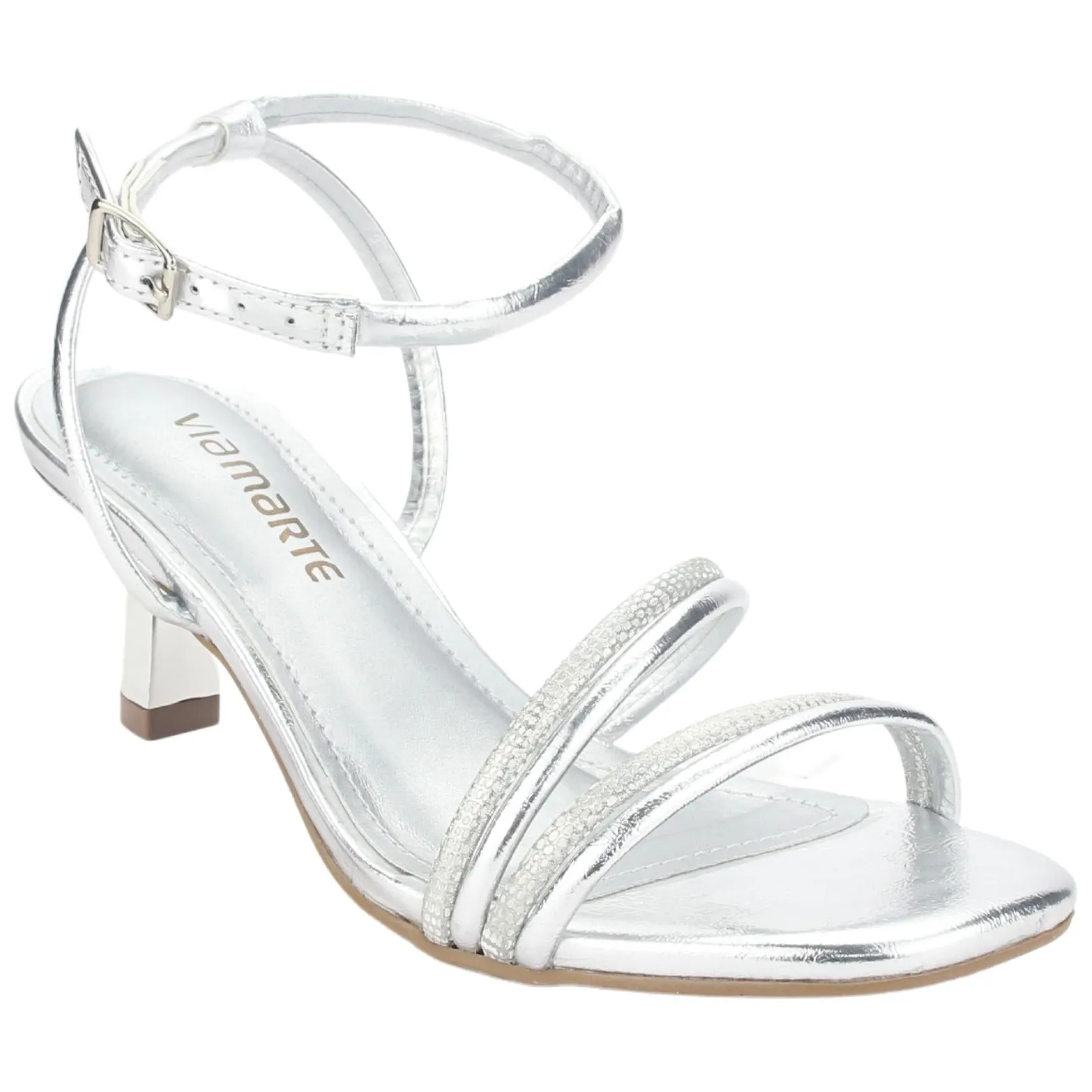 Sandalia Via Marte Mujer 23-18505 Prata Casual
