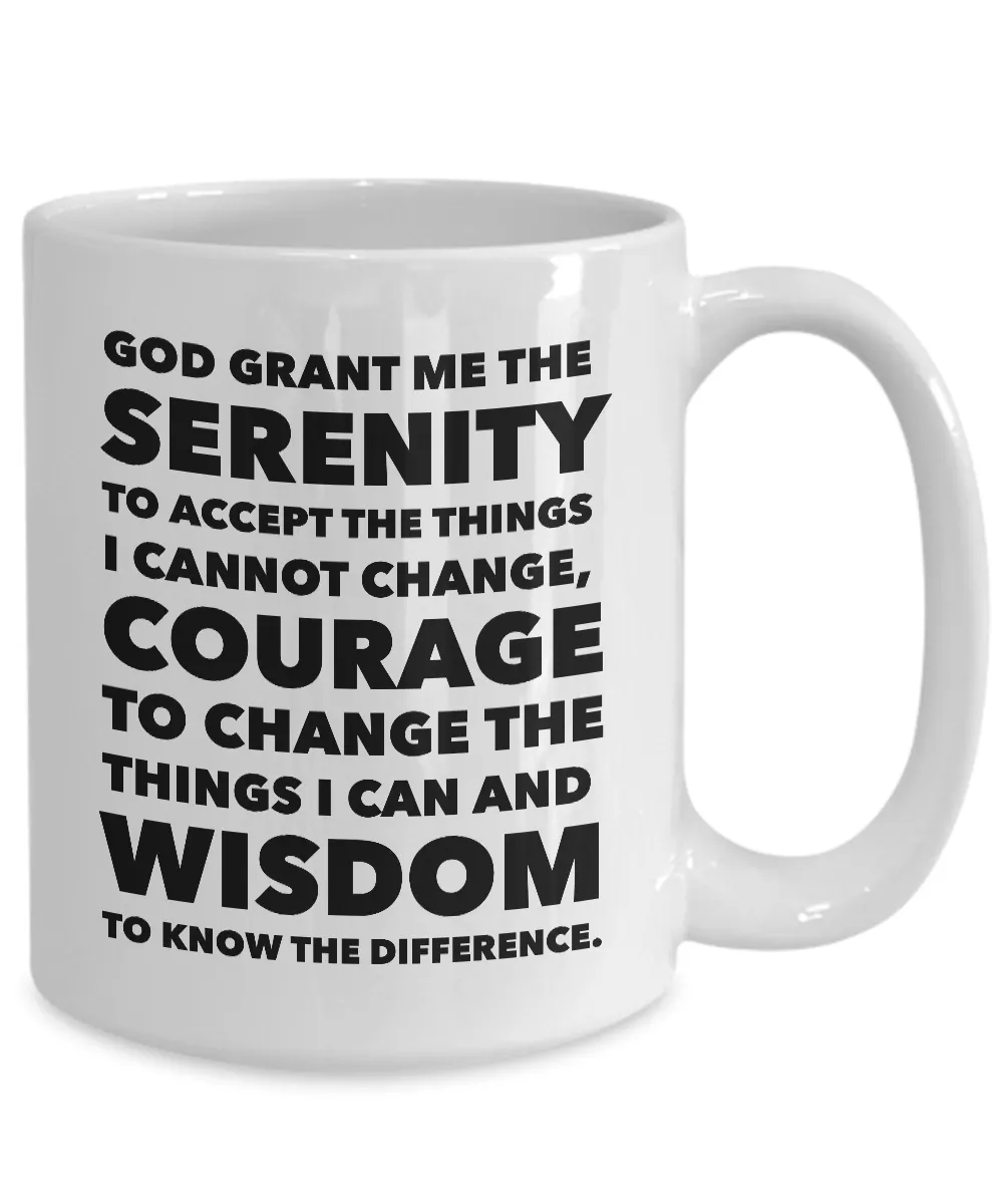 Serenity Prayer Ceramic Coffee Mug