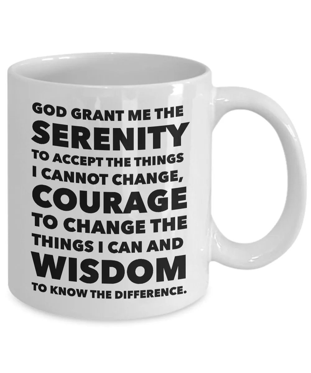 Serenity Prayer Ceramic Coffee Mug