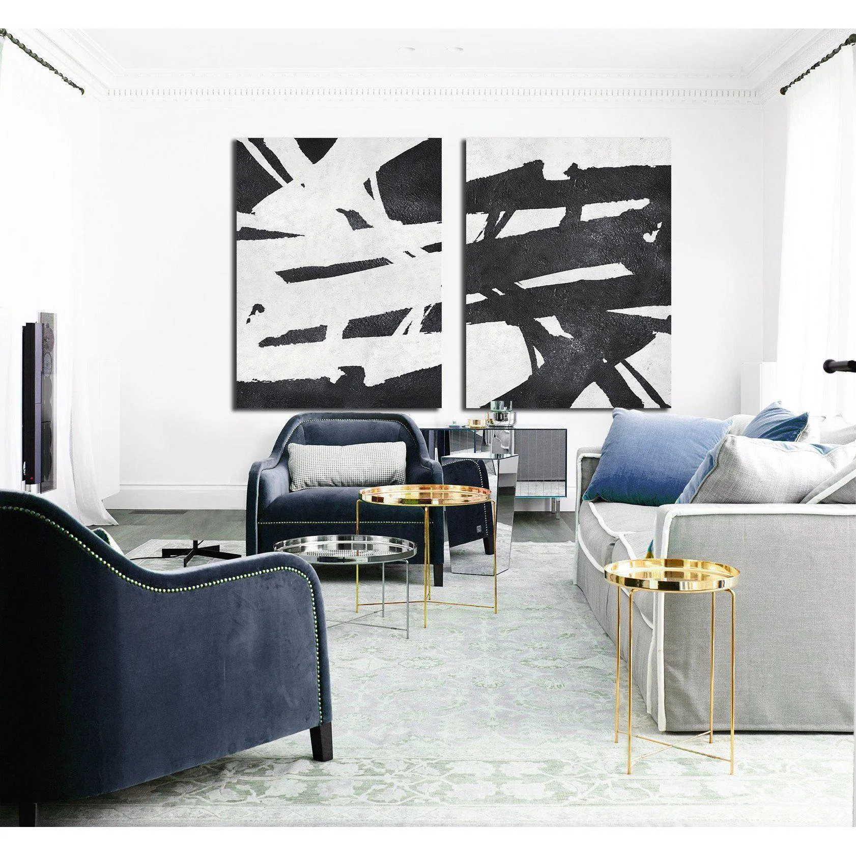 Set of 2 Minimal Art S55