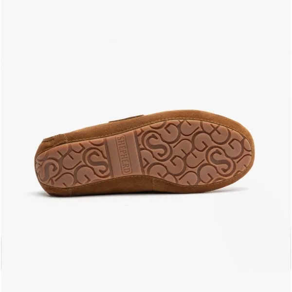 Shepherd MIRRE Womens Sheepskin Moccasin Chestnut