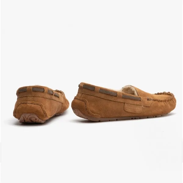 Shepherd MIRRE Womens Sheepskin Moccasin Chestnut