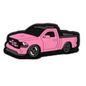 SHOE CHARMS - PINK PICK UP TRUCK