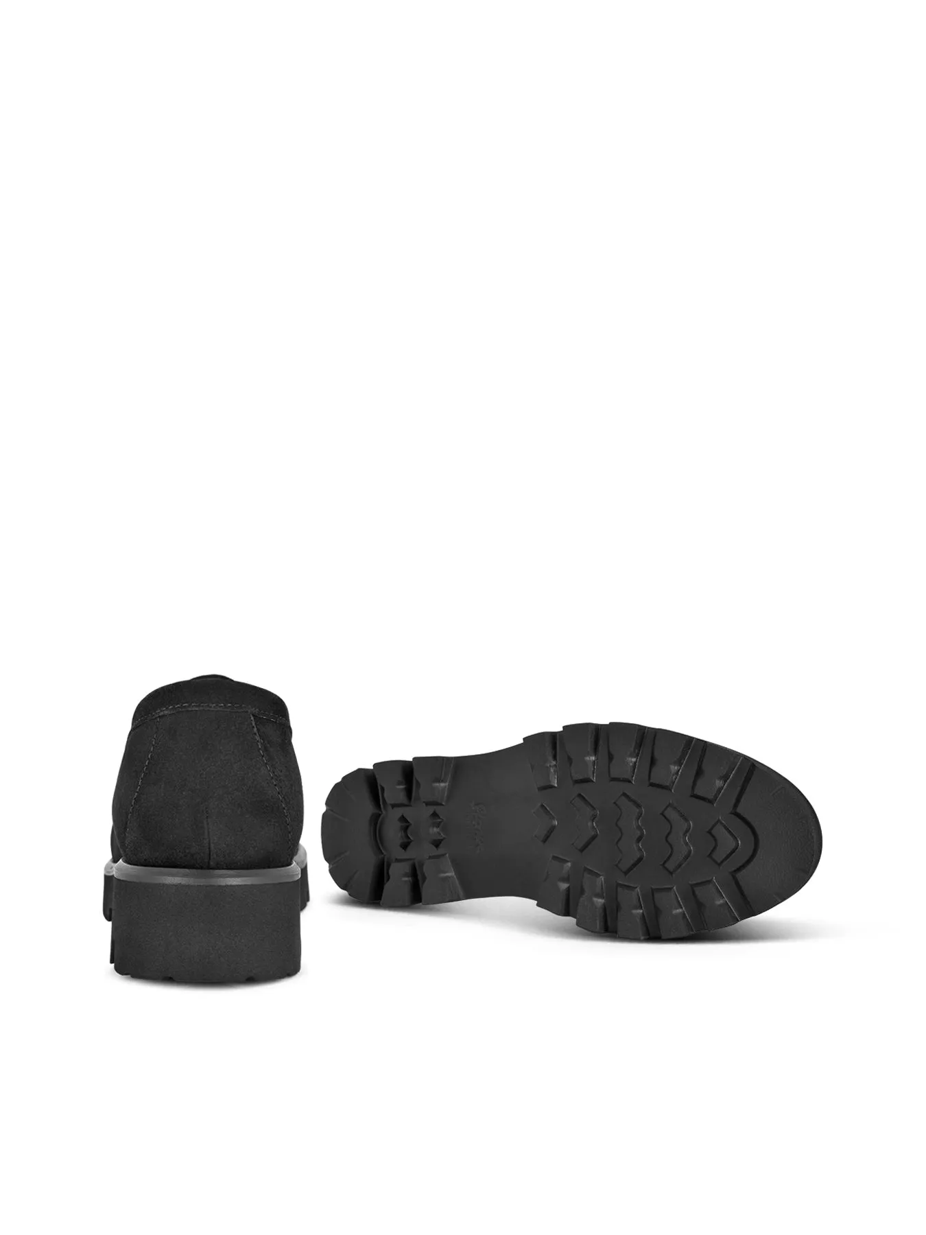 Sioux Chunky Black Suede Slip on 727