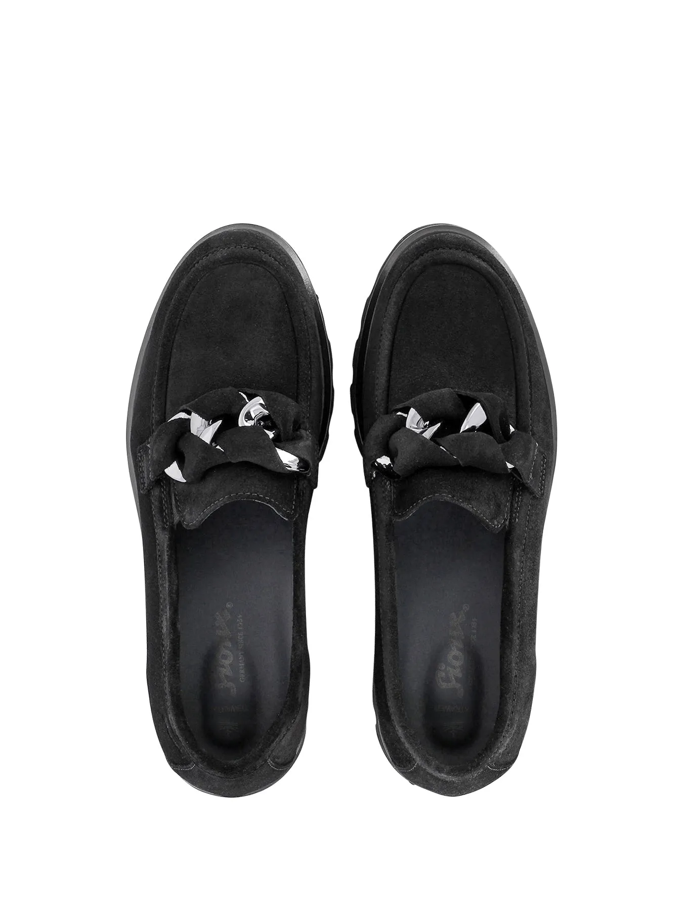 Sioux Chunky Black Suede Slip on 727