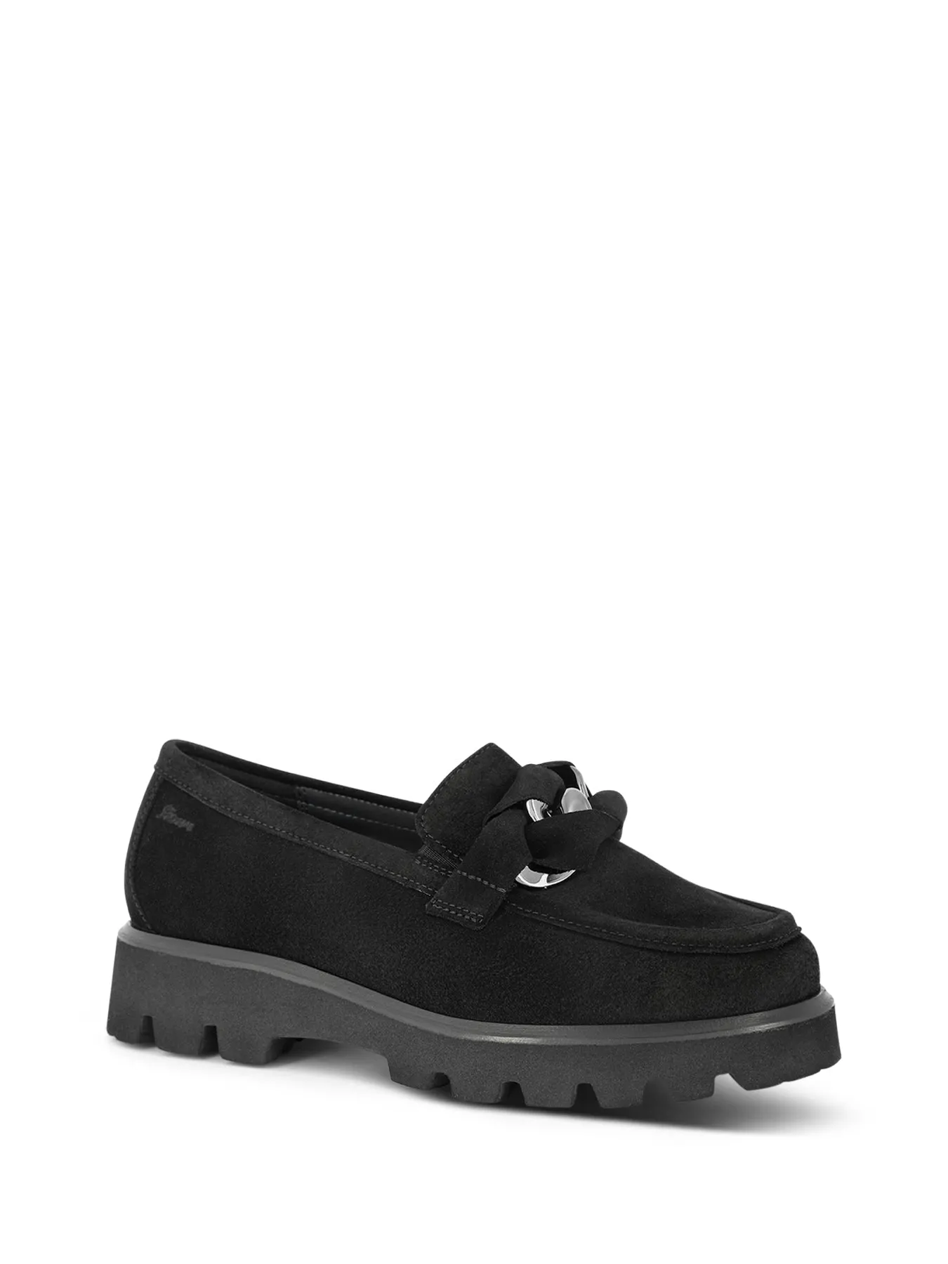 Sioux Chunky Black Suede Slip on 727