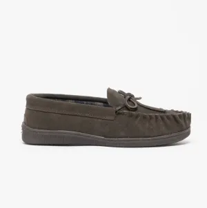 Sleepers ADIE Mens Moccasin Slippers Brown