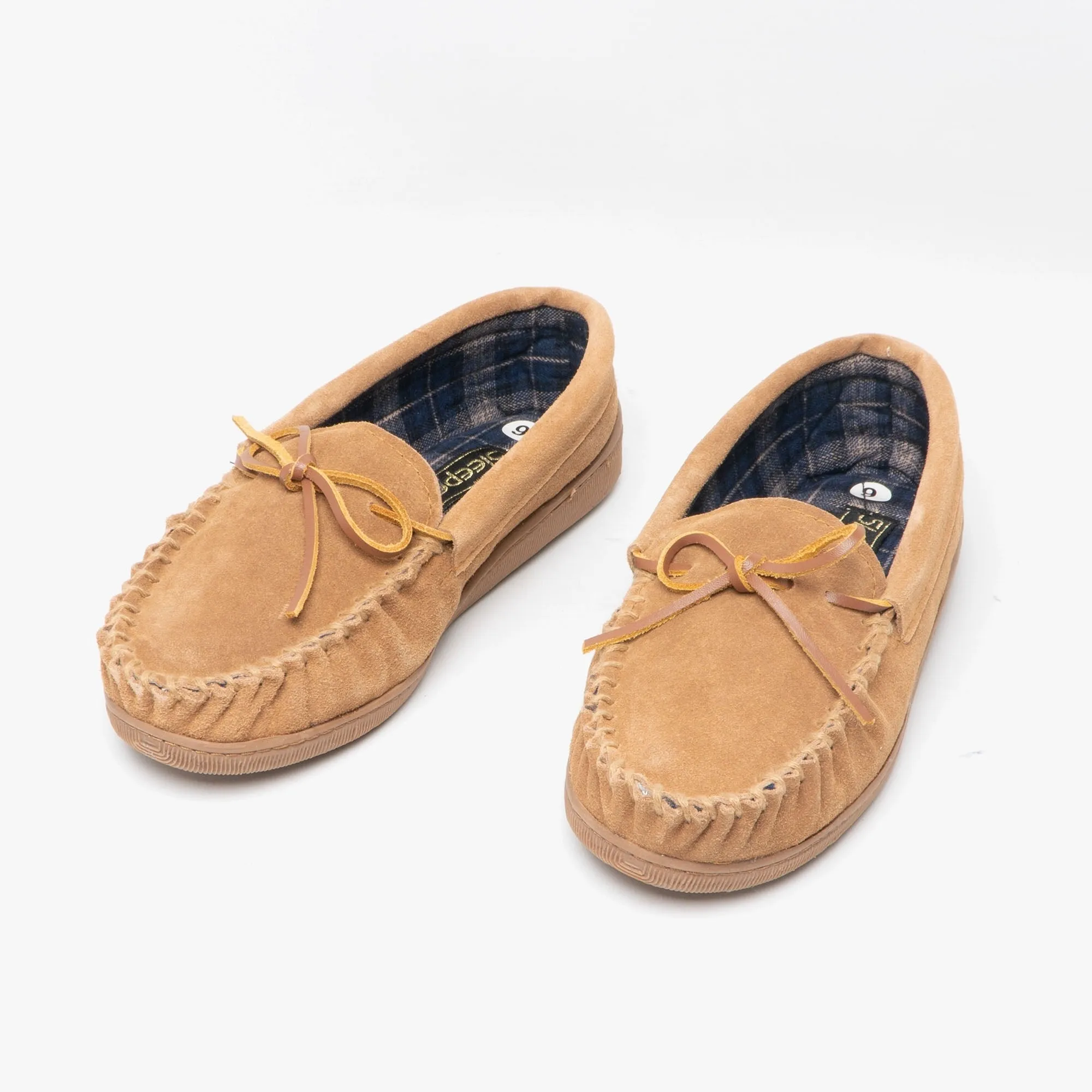Sleepers ADIE Mens Moccasin Slippers Sand
