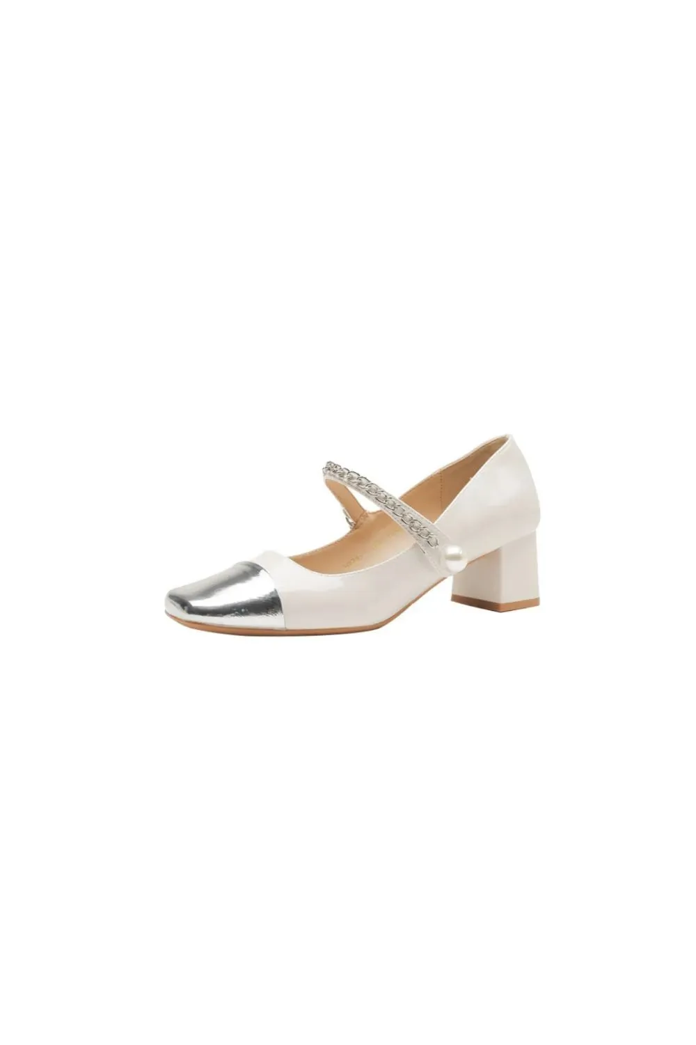 Square Toe Block Heels Pumps