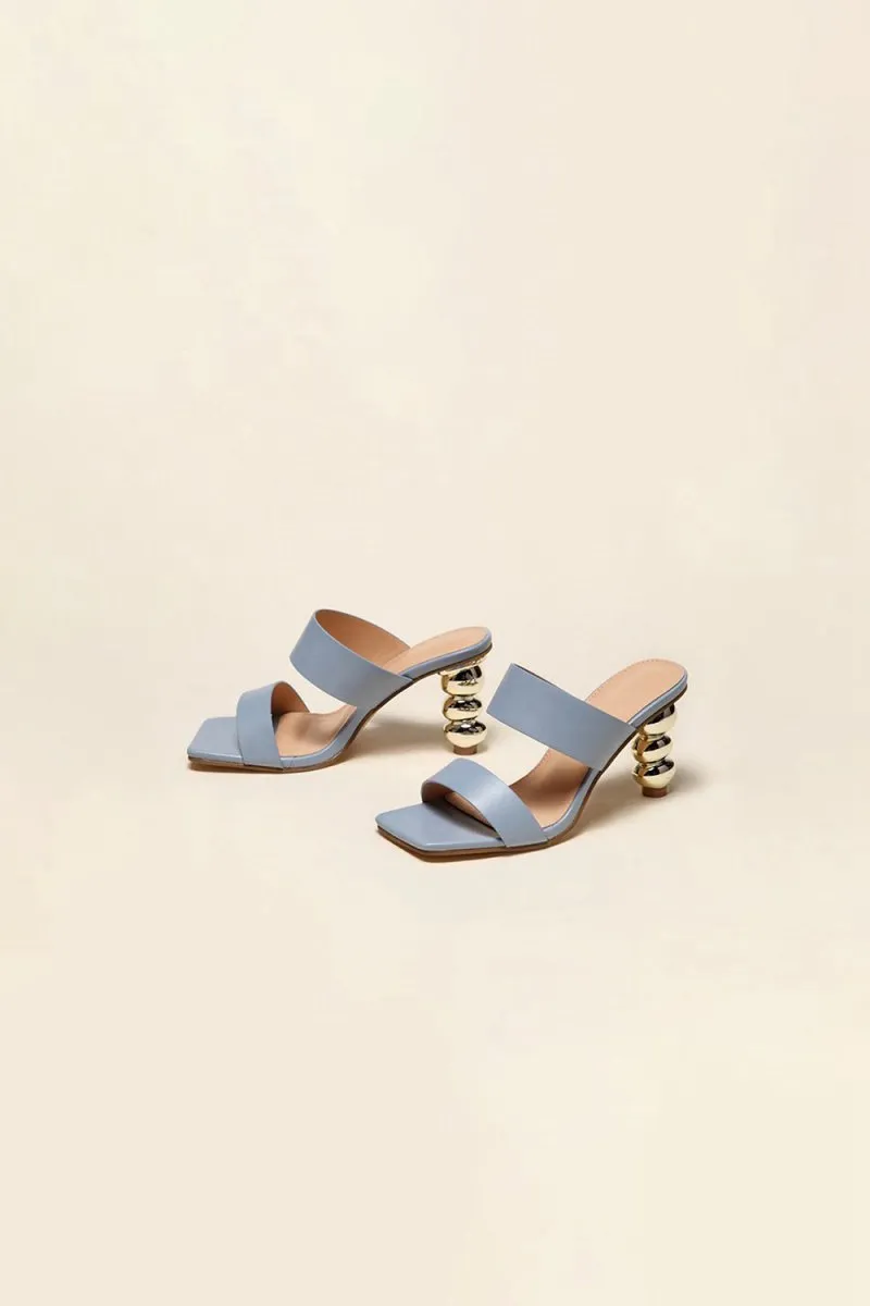 Square Toe Shaped Gourd High Heels