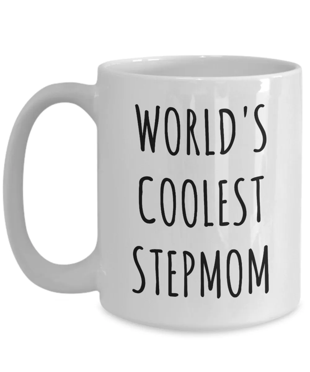 Stepmom Gift Idea Gifts for Step Mom Stepparent Stepmother Mother's Day Gift Second Mom Mug World's Coolest Stepmom Coffee Cup