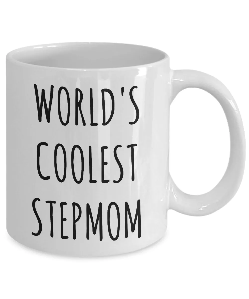 Stepmom Gift Idea Gifts for Step Mom Stepparent Stepmother Mother's Day Gift Second Mom Mug World's Coolest Stepmom Coffee Cup