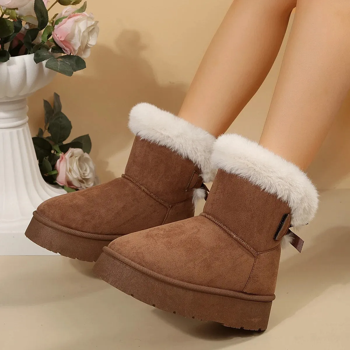 Suede Ankle Boots Women