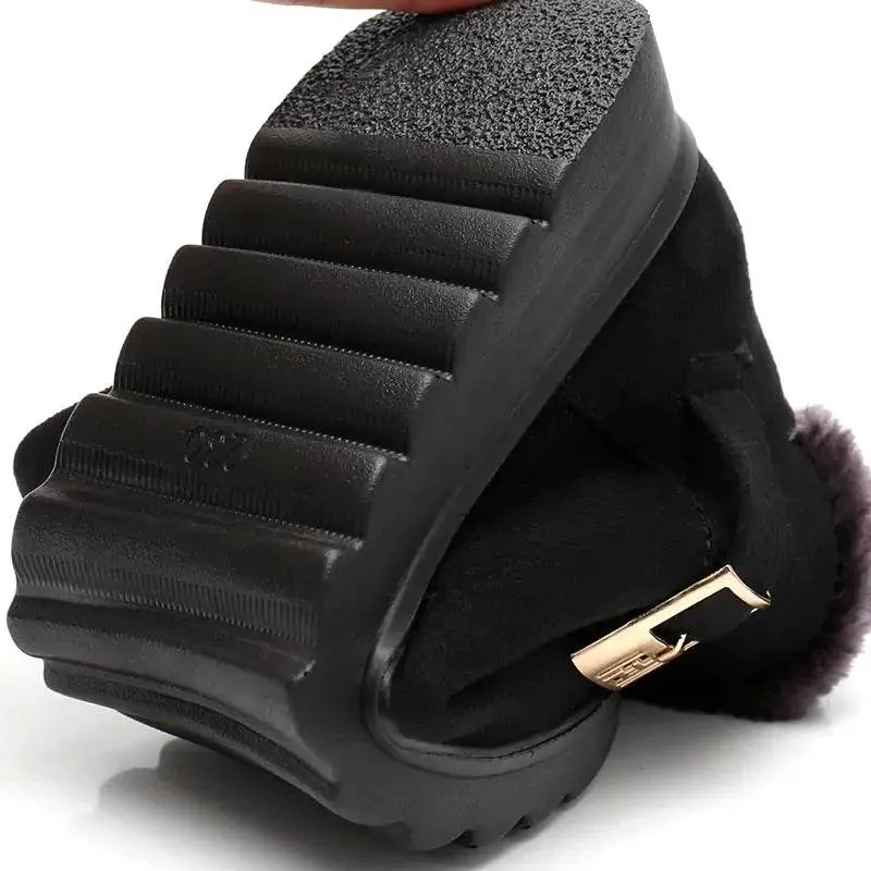 Suede Women Snow Boots