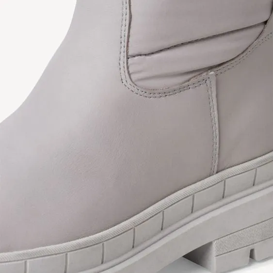 Tamaris Long Warm Lined Weather Boot in Pale Grey
