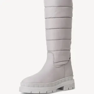 Tamaris Long Warm Lined Weather Boot in Pale Grey