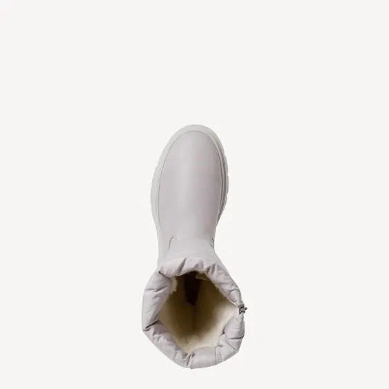 Tamaris Long Warm Lined Weather Boot in Pale Grey