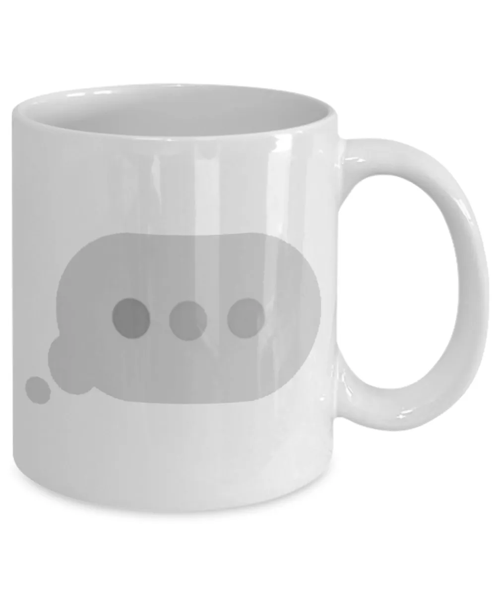 Text Waiting Bubble Texting Mug Ceramic Coffee Cup