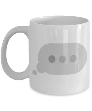 Text Waiting Bubble Texting Mug Ceramic Coffee Cup