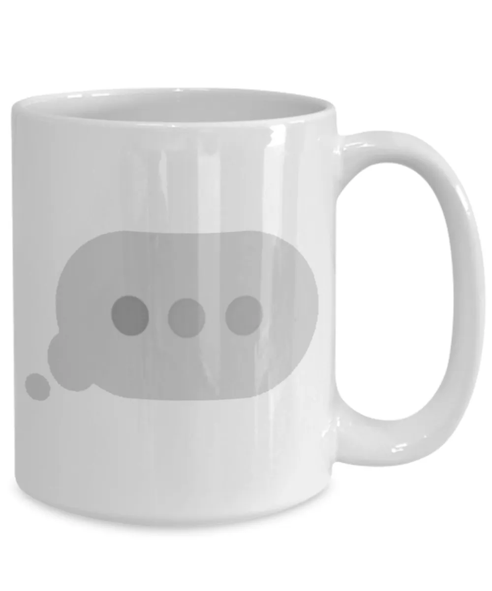 Text Waiting Bubble Texting Mug Ceramic Coffee Cup