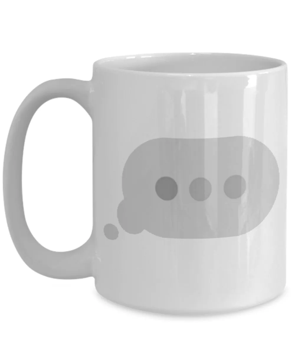 Text Waiting Bubble Texting Mug Ceramic Coffee Cup