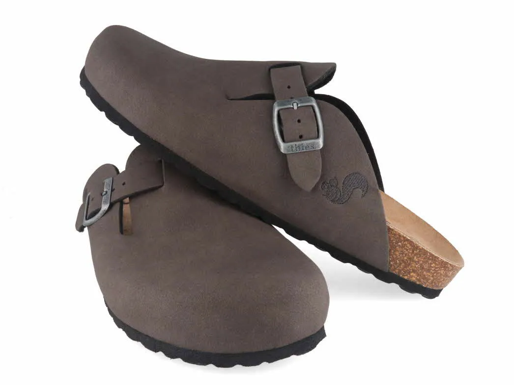 Thies Mens Clogs 'Eco Bio', charcoal