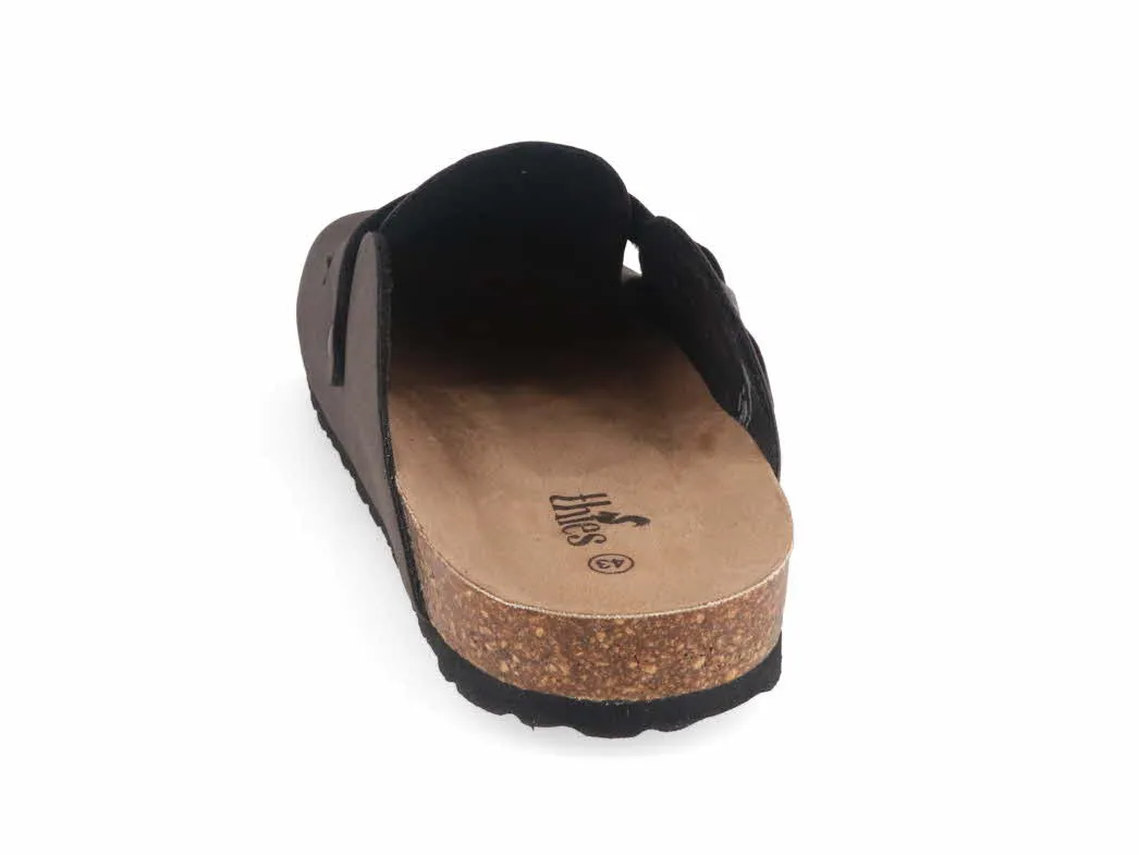 Thies Mens Clogs 'Eco Bio', charcoal