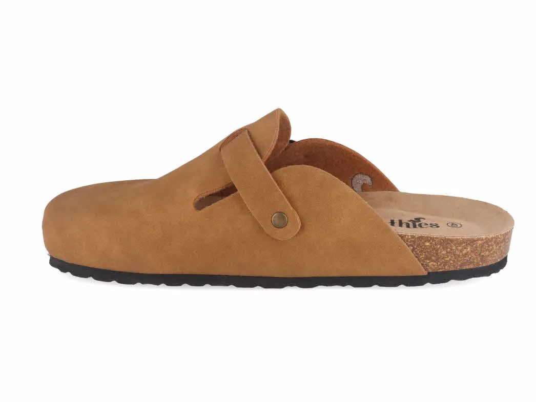 Thies Mens Clogs 'Eco Bio', cognac
