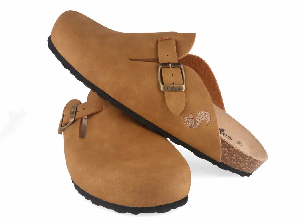 Thies Mens Clogs 'Eco Bio', cognac