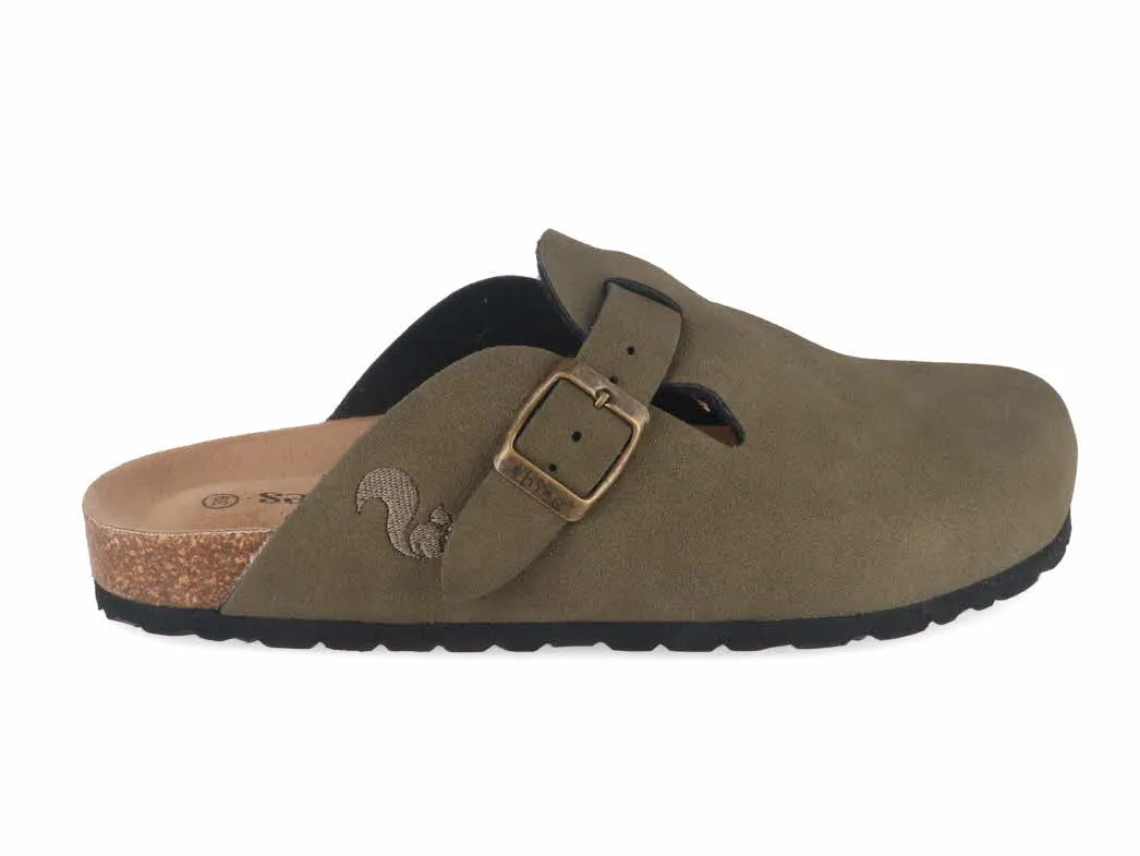 Thies Women Clogs 'Eco Bio', kaki