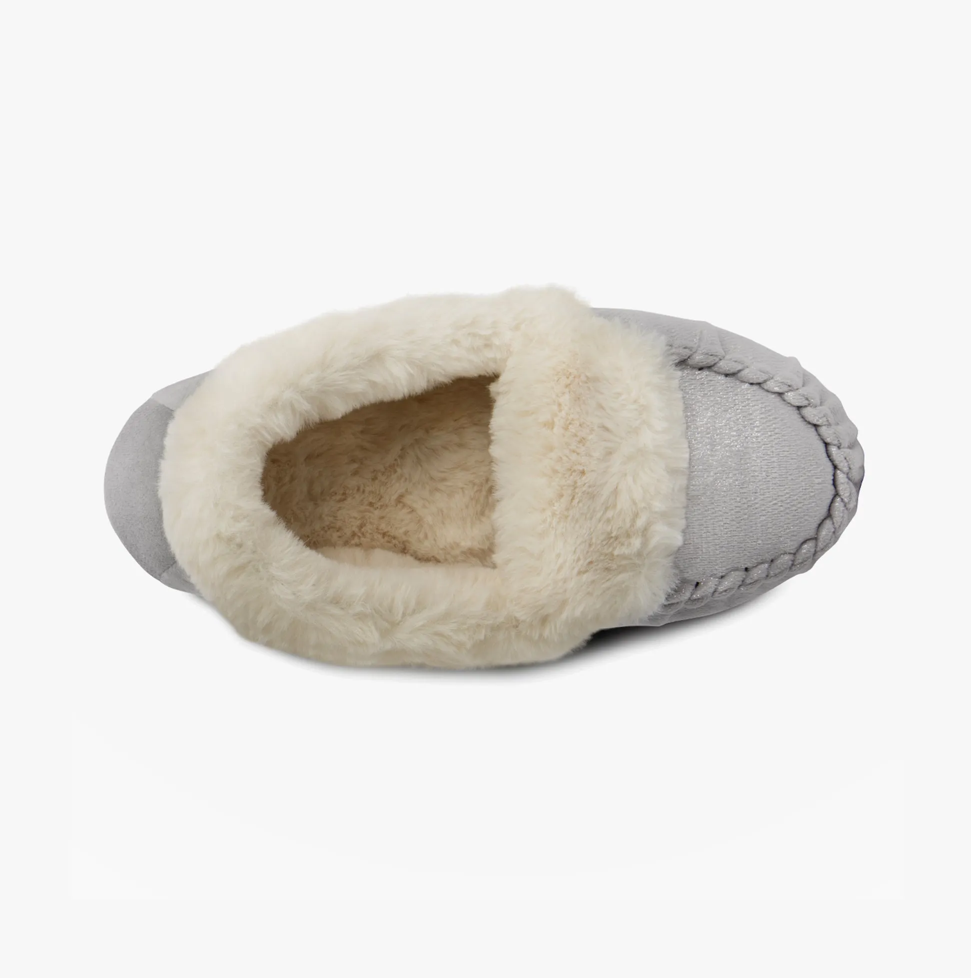 Totes Toasties SPARKLE Moccasin Sippers Womens Grey