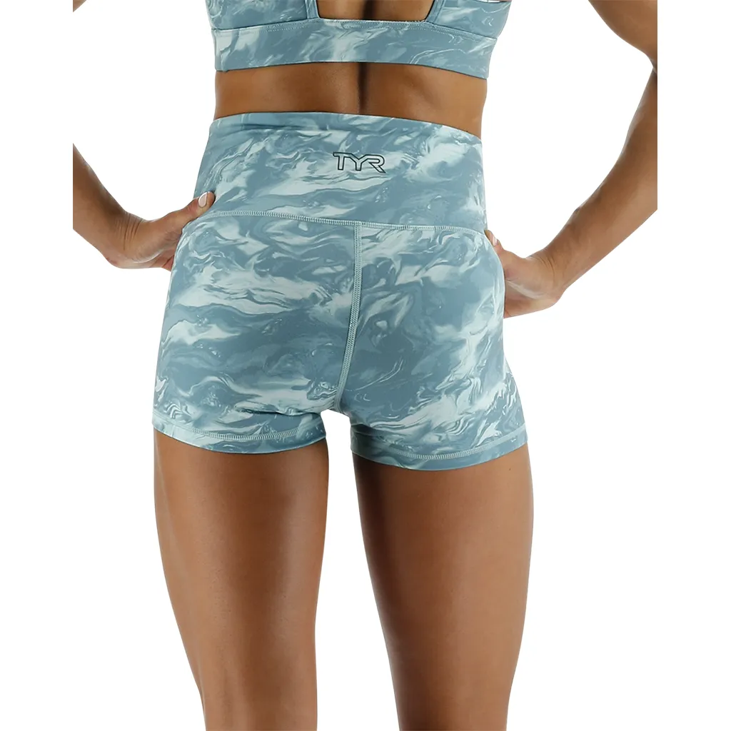 TYR Base Kinetic™ Women's High-Rise 2" Shorts - Aqueous