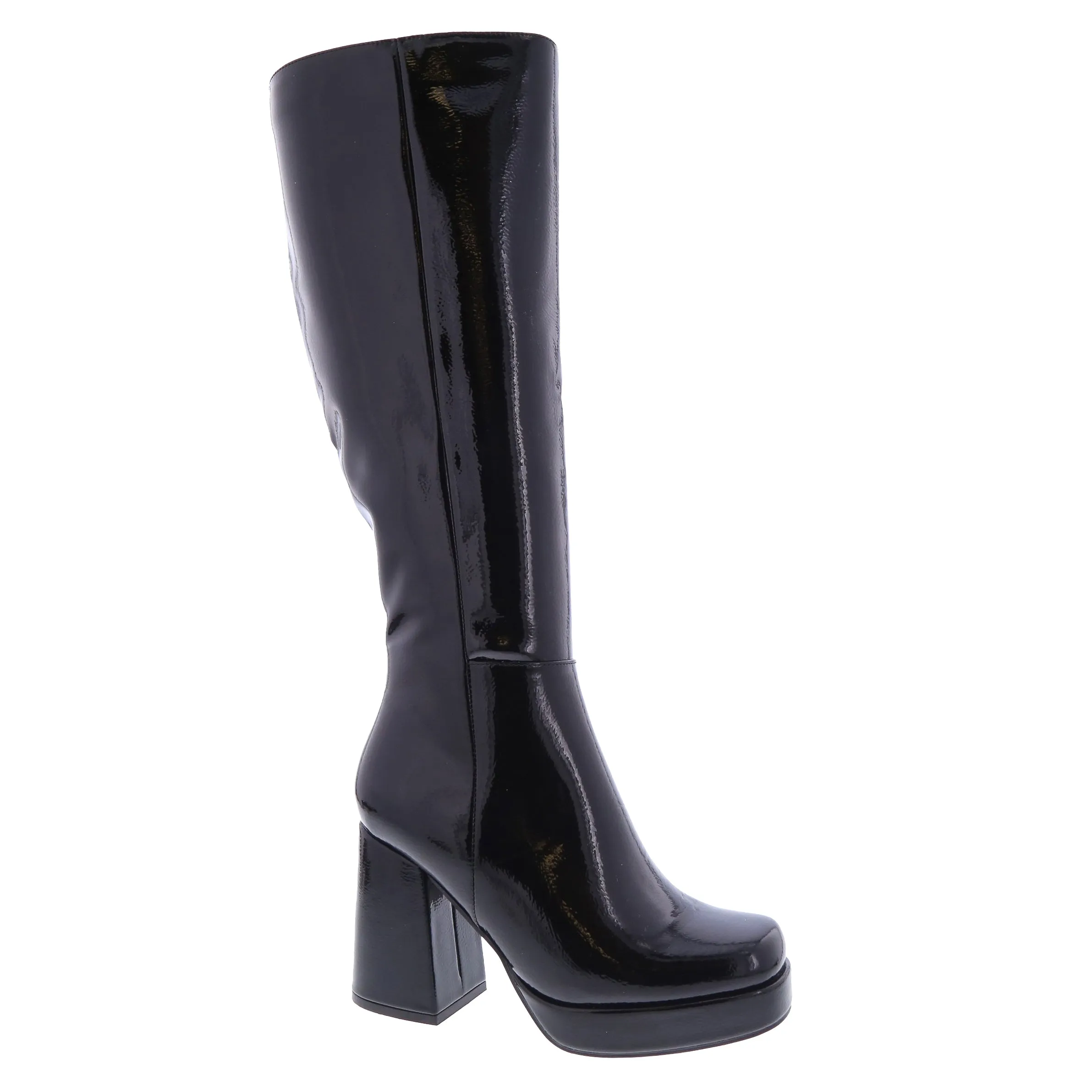 Venom - Block Heel Knee High Platform Boots for Women, Chunky Heel Boots, Stylish Winter Footwear, Trendy Knee-High Boots, Comfortable & Bold Design