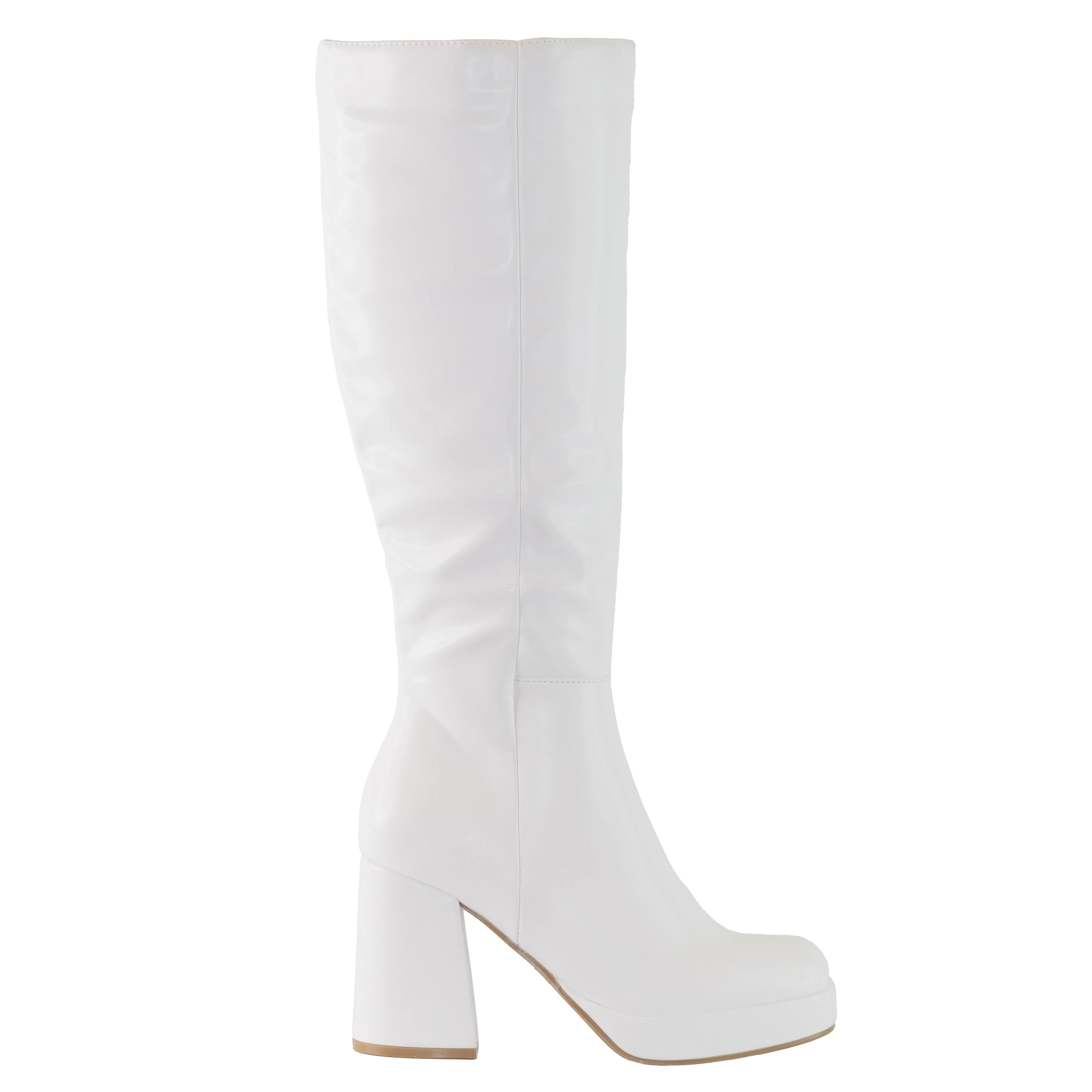 Venom - Block Heel Knee High Platform Boots for Women, Chunky Heel Boots, Stylish Winter Footwear, Trendy Knee-High Boots, Comfortable & Bold Design