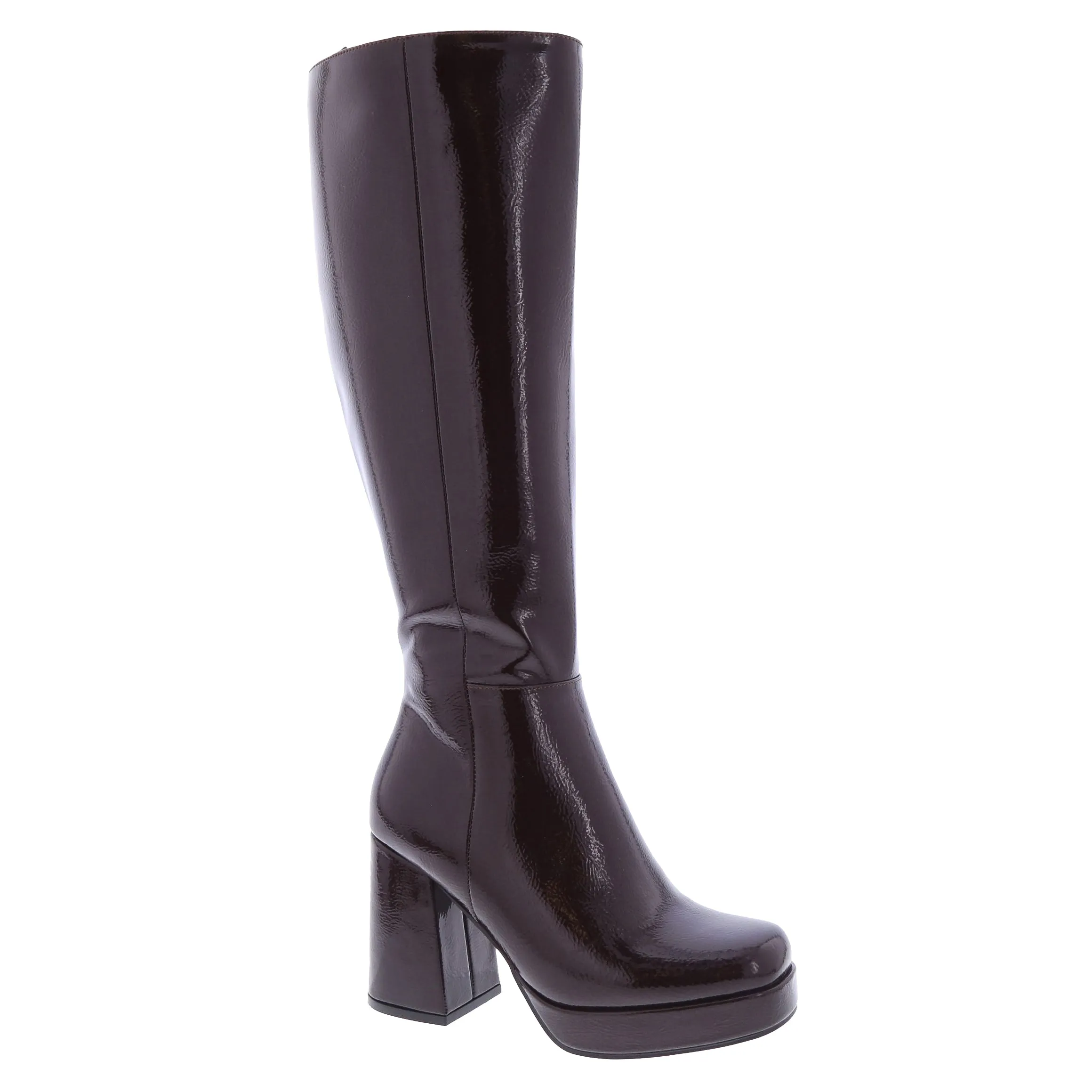 Venom - Block Heel Knee High Platform Boots for Women, Chunky Heel Boots, Stylish Winter Footwear, Trendy Knee-High Boots, Comfortable & Bold Design