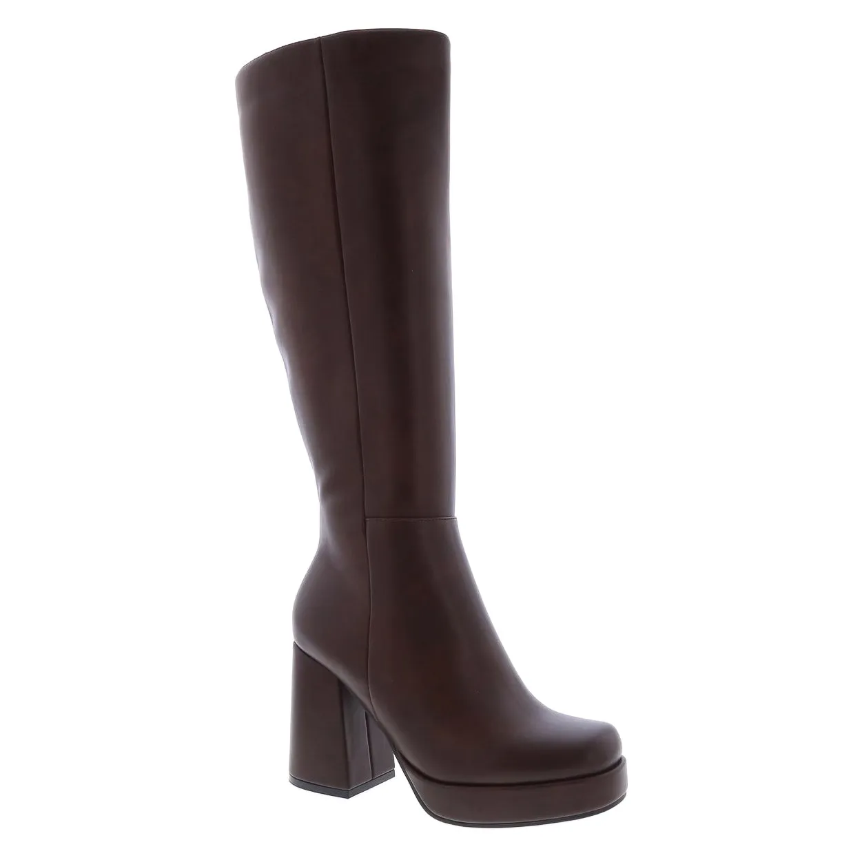 Venom - Block Heel Knee High Platform Boots for Women, Chunky Heel Boots, Stylish Winter Footwear, Trendy Knee-High Boots, Comfortable & Bold Design