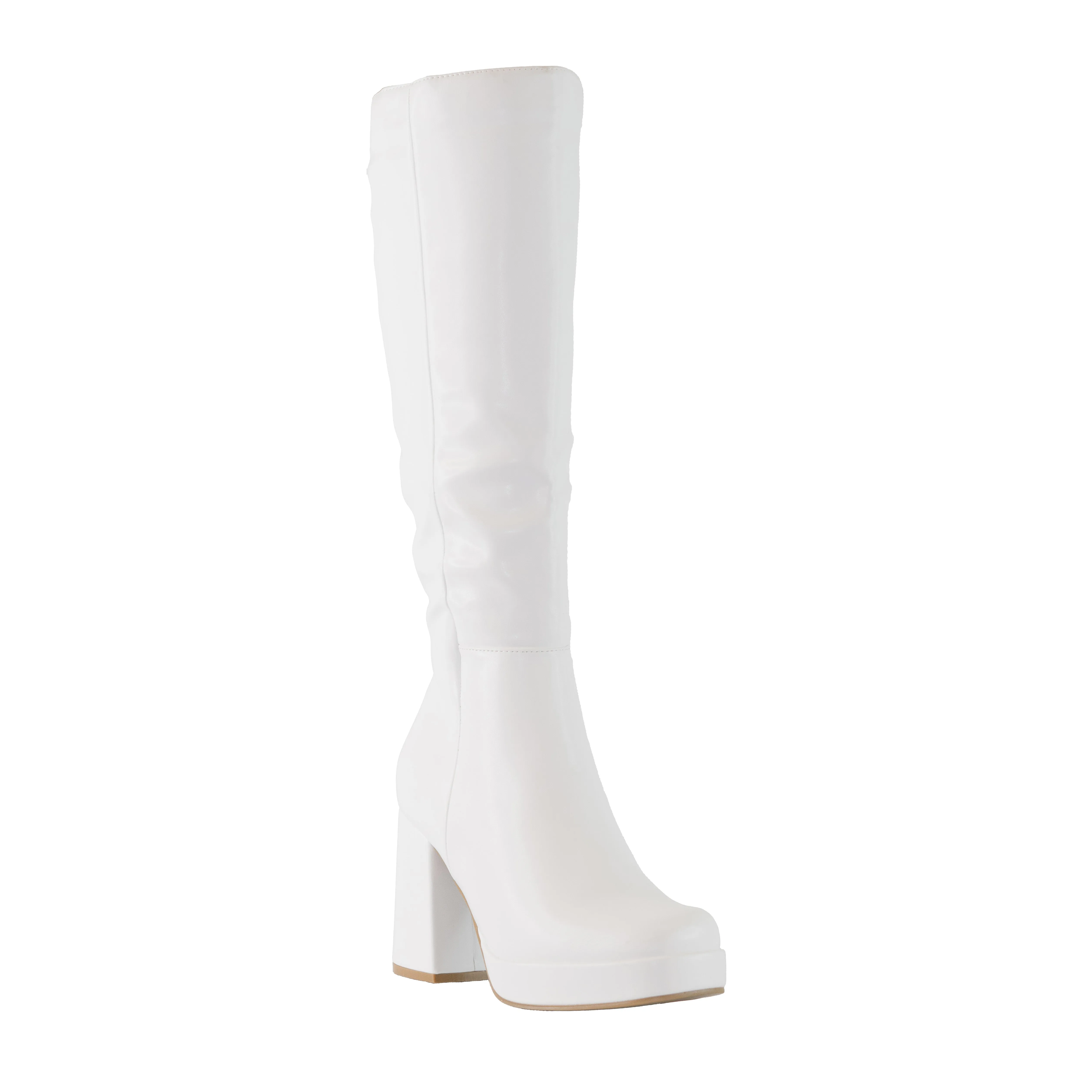 Venom - Block Heel Knee High Platform Boots for Women, Chunky Heel Boots, Stylish Winter Footwear, Trendy Knee-High Boots, Comfortable & Bold Design