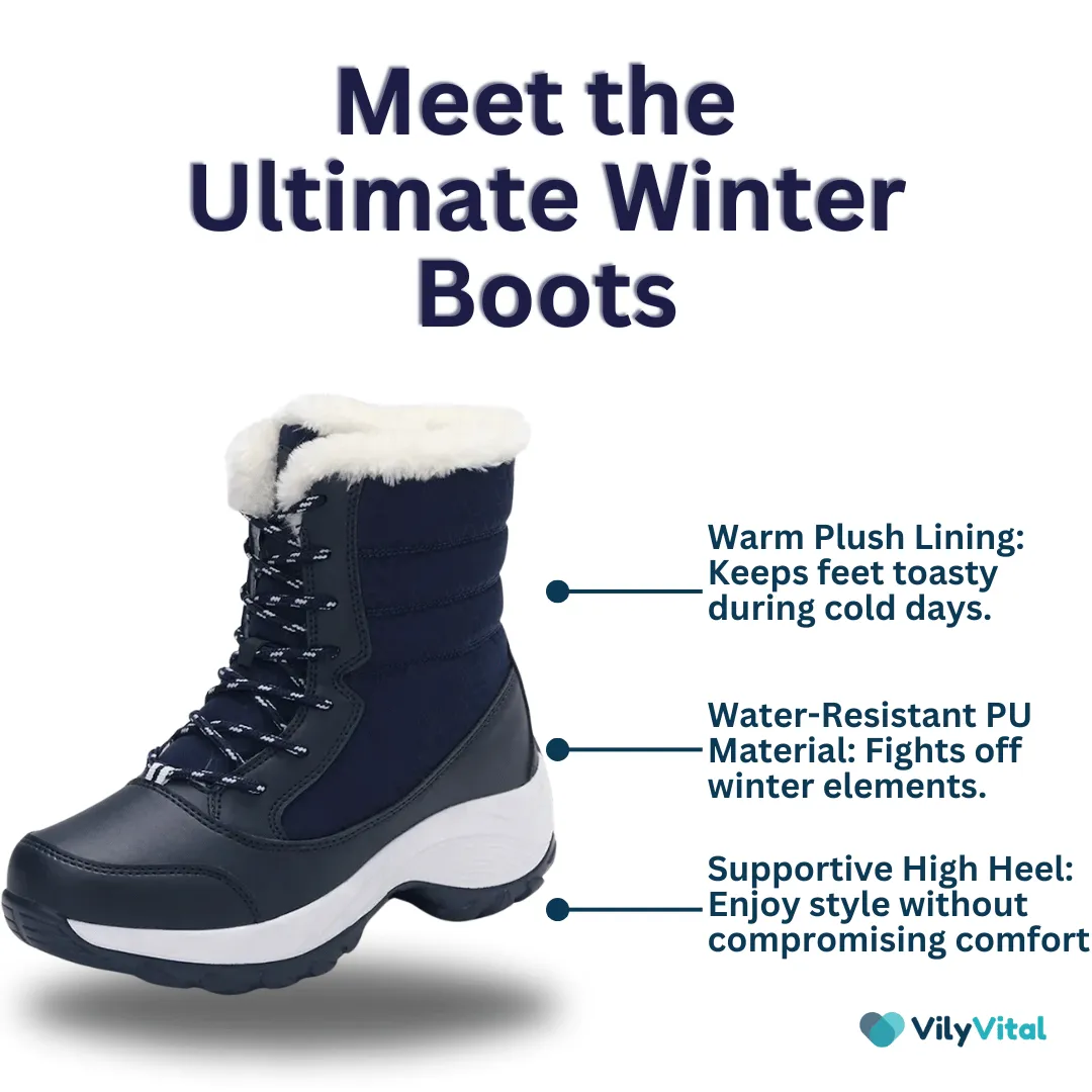 VilyVital™ | Warm & Stylish Women’s Waterproof Winter Boots