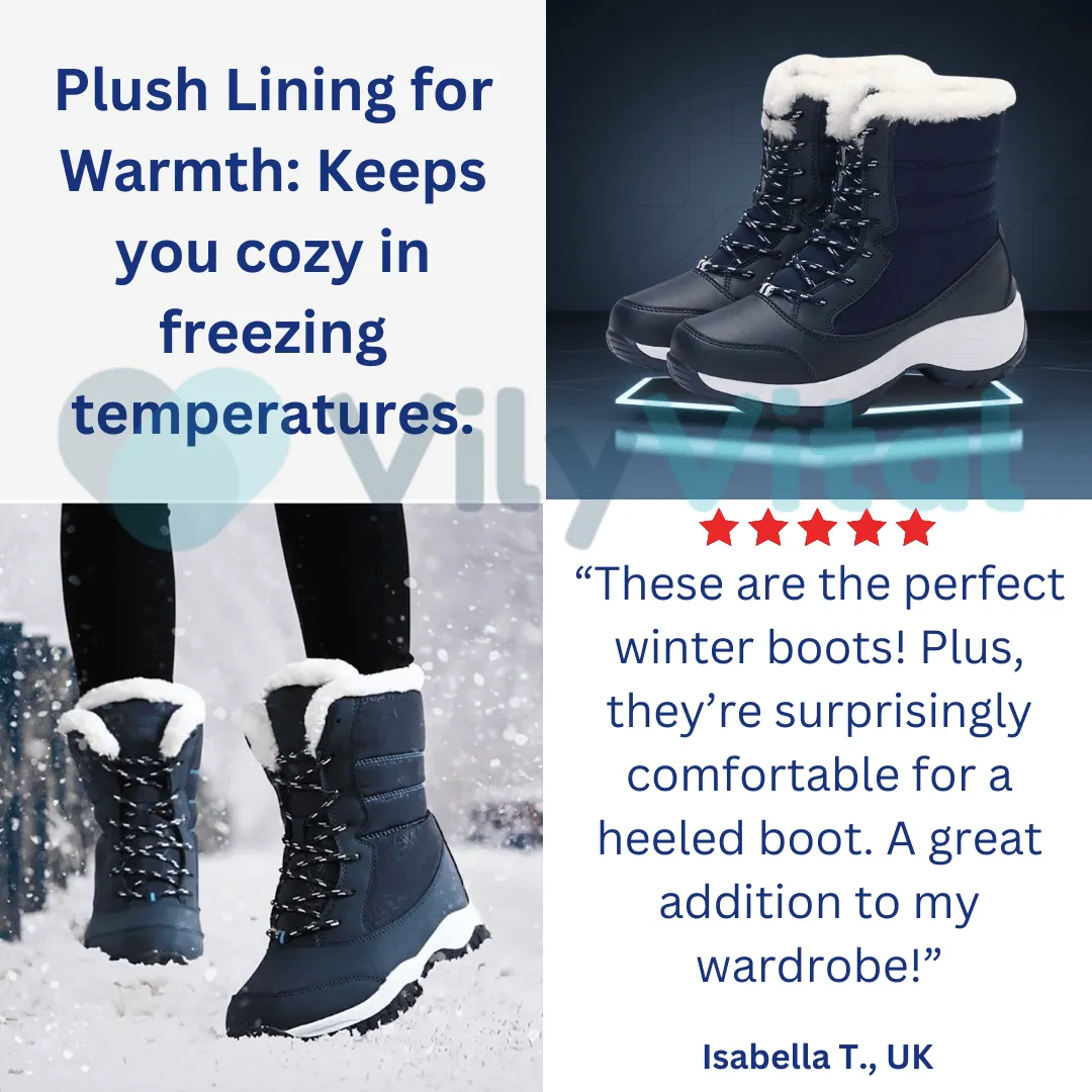VilyVital™ | Warm & Stylish Women’s Waterproof Winter Boots